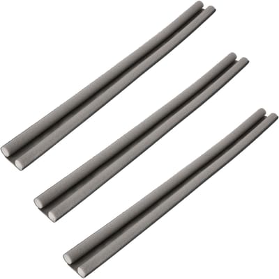 KOTARBAU® 3 st Dubbele Tochtstopper, Tochtstrip, Polyethyleenschuim, 95cm, Grijs, Deurafdichting, 30mm, Deurbodemafdichting, Schallschutz, Windstopper, Isolatie voor Binnendeur en Buitendeur