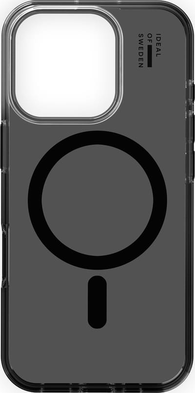 iDeal Of Sweden Clear Case met magnetische ring geschik voor iPhone 16 Pro Max Tinted Black