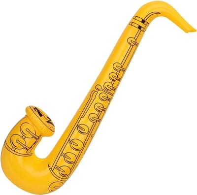 Opblaasbare Muziekinstrumenten Set voor Feestjes - Gitaar en Saxofoon Speelgoed