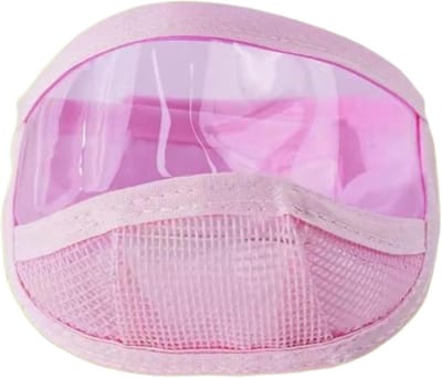 Katten Muilkorf - Kattenkap Hoofdbedekking - Kattenverzorging Thuis - Ademend Mesh Materiaal - 8x5x0.5cm - Zwart