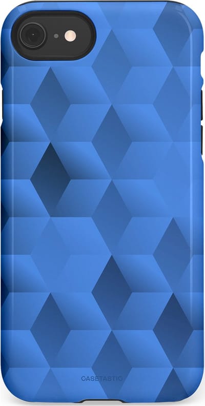 Casetastic Hoesje Geschikt voor Apple iPhone 7/8/SE - Stijlvolle Beschermende Duo-layer Case - Hexaflow