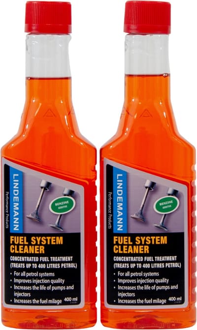 Lindemann Fuel System Cleaner 2-pack – Brandstofsysteem Reiniger - Brandstof Reiniger - Injector Cleaner - Motorreiniger - Beschermt tegen E10 Benzine - Motor Cleaner - Motor Onderhoud - Kleppen Reiniger – E10 Additief – Ethanol Killer