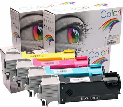 Set 4x Colori huismerk toner geschikt voor Xerox Phaser 6125 6125N 6125VN
