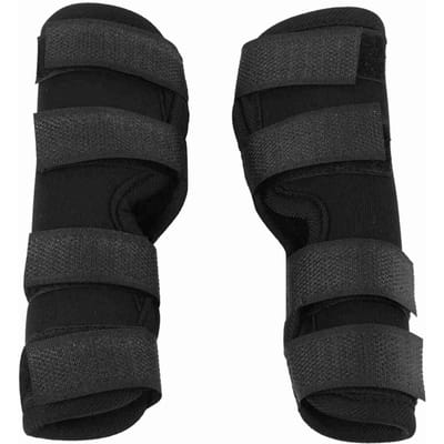 1 Paar Honden Achterpootbrace Huisdier Chirurgisch Letsel Bandage Wrap Wondbeschermer(Zwart, S) black