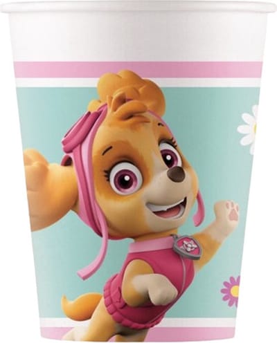Procos - Paw Patrol - Feestbekers - Skye - 200 Ml - Karton - 8 Stuks