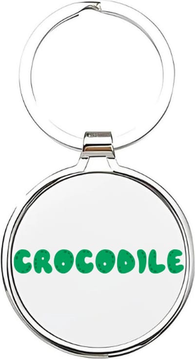 Akyol - Crocodile Sleutelhanger - krokodil - Dierenliefhebbers - croc - dierentuindieren - kaaiman - danger - roofdier - reptiel - aligator - gavialen - krokodilachtigen dieren - dierentuin - safari - crocodile - 4 x 7,5 CM