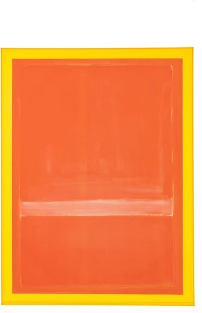 J-Line wanddecoratie Modern - canvas - fluo oranje
