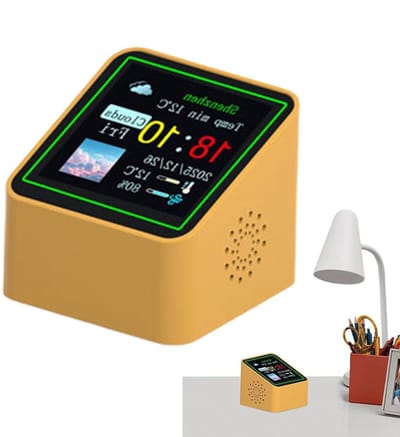 Digitale Klok - Weerstation Binnen - Klimaat Bewaken - Real-time Weerupdates - Compact Formaat - Meerkleurig