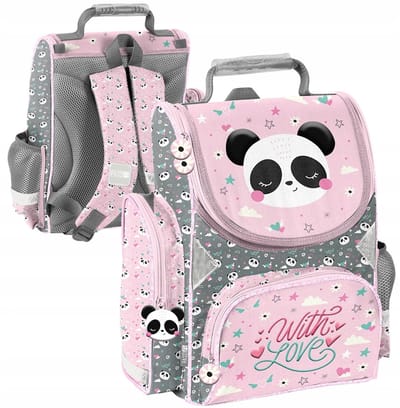 Paso Panda Rugzak Schooltas Roze | Klasse 1-3