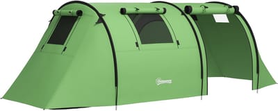 Outsunny Tunneltent-Polyester, glasvezel-470L x 220B x 150H cm-Donkergroen