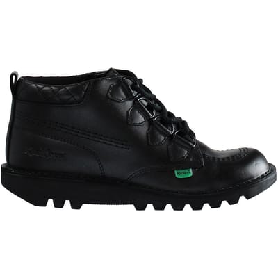 Kickers Mid Quilt Dames Zwart