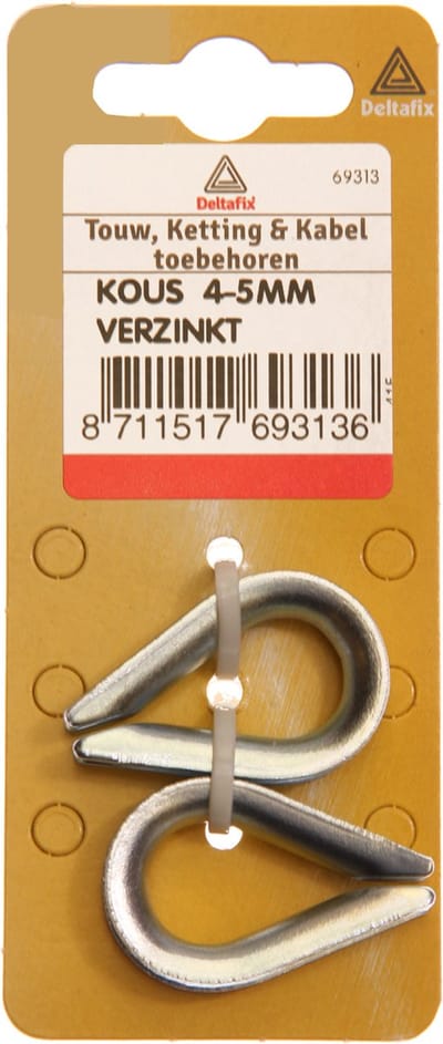 Touwkous 10m verz 2st Deltafix