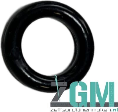 Kunststof ringetjes zwart 8 x 13 mm - 100 stuks