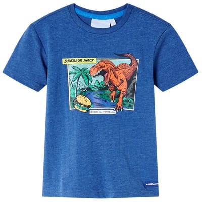 vidaXL - Kindershirt - 116 - gemêleerd - donkerblauw