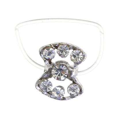 Behave - Teenring - Transparante teenring – Met fonkelende kristallen – Bohemian & Summer trend – Nikkelvrij