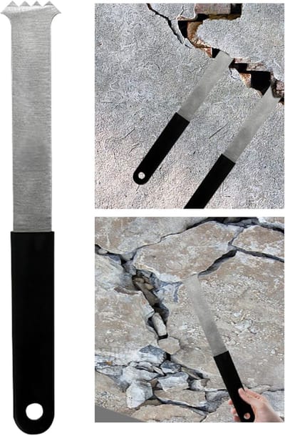 Straatsteen Trekker - Bestrating Gereedschap - Bestrating Verwijderen - Metaal met Klemgroeven - 22 x 3 x 1 cm - Meerkleurig