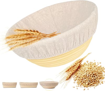 Gaarmand Rond - Broodmand - Brood Bakken - Natuurlijk Rotan - 23 cm - Rotan