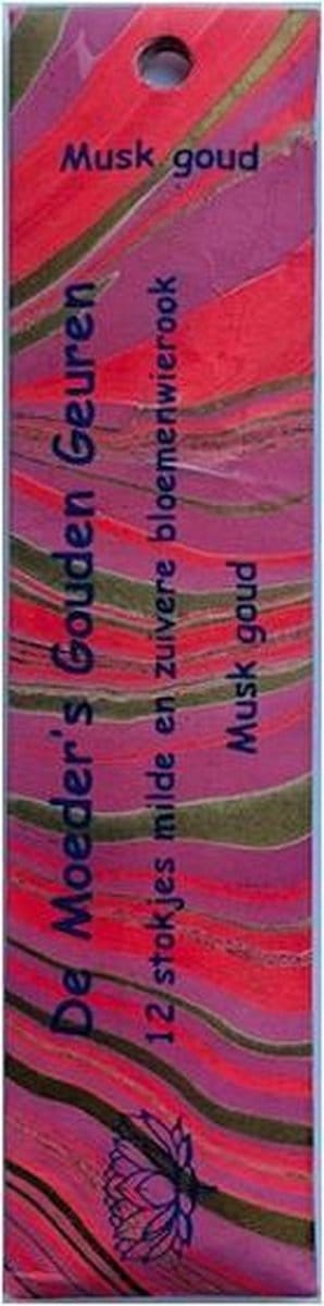 Wierook Musk Goud - 12 Korte Stokjes Milde & Zuivere Bloemenwierook