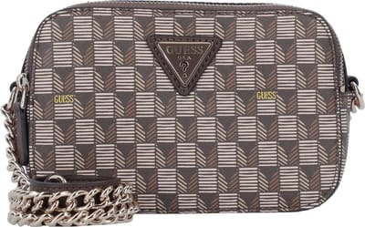 GUESS Schoudertas G Wave Camera Crossbody Brown Logo Bruine