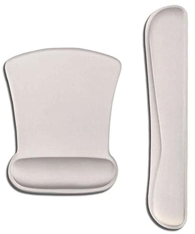 Ergonomische muismat met polssteun set voor toetsenbord