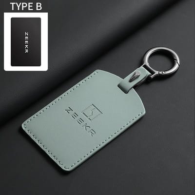 Leren Autotoetsenbord Hoesje Voor Zeekr X 001 007 009 Originele Auto Kleur Afstandsbediening Hoesje Sleutelhanger Beschermer Houder Shell Accessoire