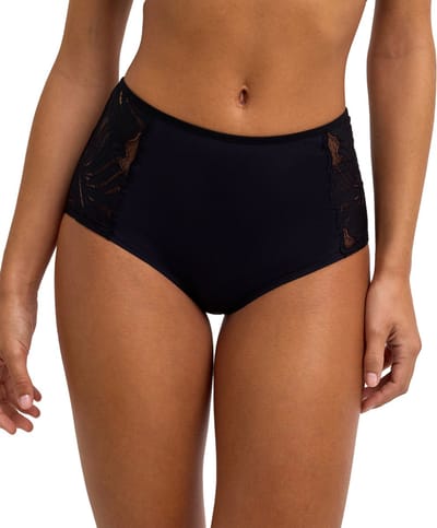 FALKE Delicate Touch Mid Waist met kant functioneel materiaal broek van onderlaag dames zwart - maat XS