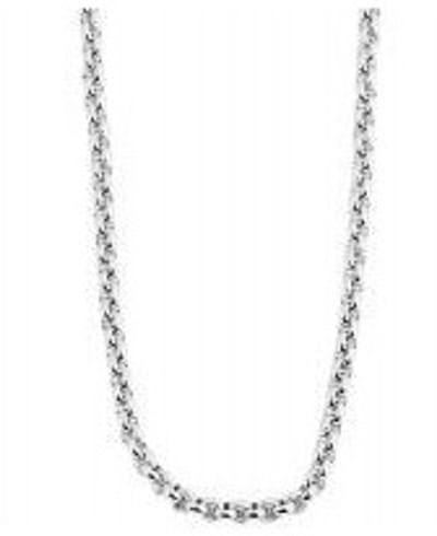AKZENT Accent Unisex Ketting Melessa roestvrijstalen erwtenketting, zilverkleurig, 40-90 cm