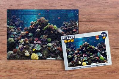 Puzzel Aquarium met tropische vissen en koralen - Legpuzzel - Puzzel 1000 stukjes volwassenen