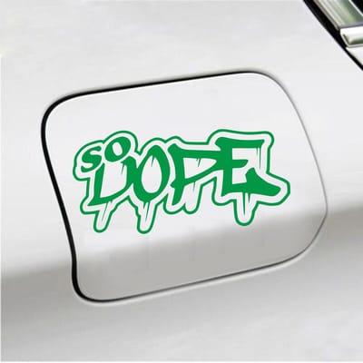 Bumpersticker - So Dope - 8,2 X 15 - Groen