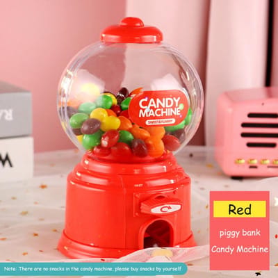 Schattig Snoep Spaarvarken Mini Snoepmachine Kinderen Bubble Cadeau Kinderen Spaarpot Speelgoed Dispenser Kauwgombal Munt Spaardoos Huisdecoratie