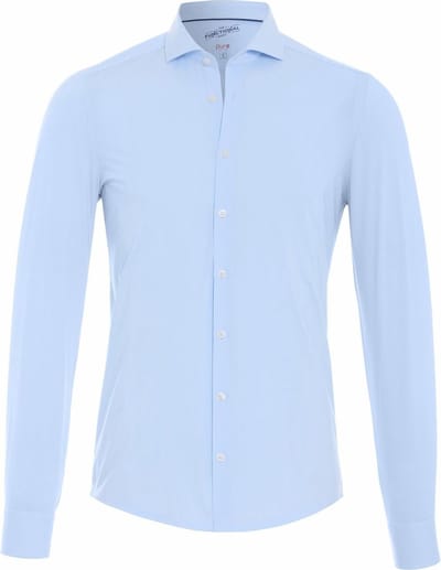 Pure H.Tico The Functional Shirt Strepen Blauw - Maat 37 - Heren - Overhemden Formeel