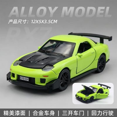 1:36 Modèles de Voiture en Alliage Mx-5 Mx5 Rx7 Série R34 Avec Portes Ouvrables Voiture de Sport Décapotable Jouets à Tirer pour Garçon Comme Cadeaux Comme Ornements