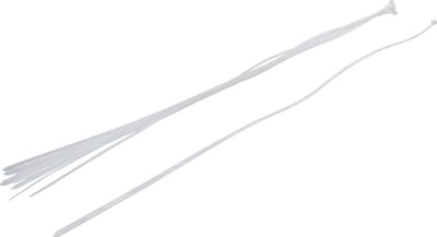 BGS Kabelbinder assortiment - wit - 8,0 x 1000 mm - 10 delig