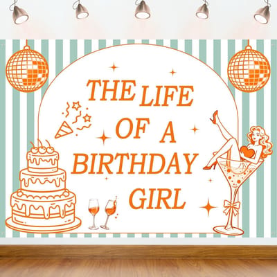 Dailygoods- Verjaardagsfeestdecoraties Showgirls - Feestdecoraties - Banners - Stof - Lichtgewicht - Geschikt voor Binnen/Buiten - Feestversiering