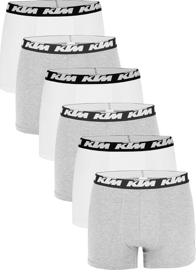 KTM by FREEGUN Boxershorts voor heren, ondergoedbroek, herenboxer, set van 6 multipack