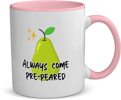 Akyol - collega cadeau koffiemok - theemok - roze - Collega - leuke cadeau voor een collega - leuke gift - geschenk - met leuke afbeelding - verjaardag - jubileum - peer cadeau - 350 ML inhoud