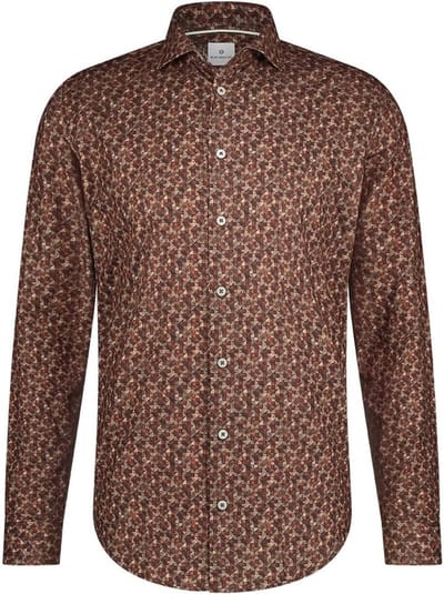 Blue Industry shirt print bordeauxrood