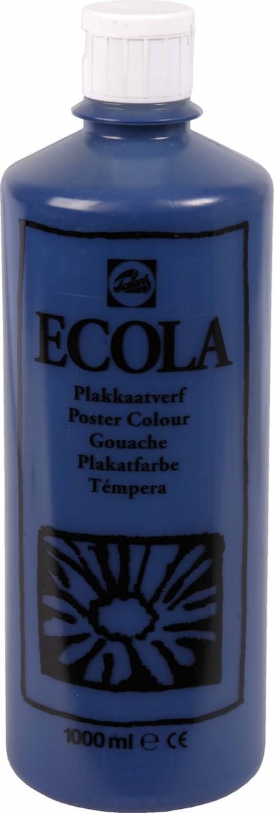 Ecola plakkaatverf 508 Pruisischblauw 1000ML