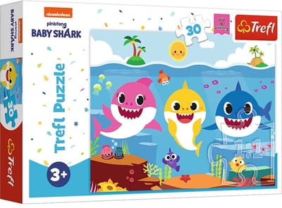 Trefl puzzel - onderwaterwereld haaien Baby Shark 30 stukjes karton.