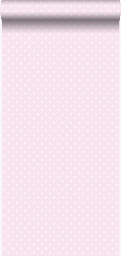 Origin Wallcoverings behang stippen glanzend roze - 346818 - 53 cm x 10,05 m