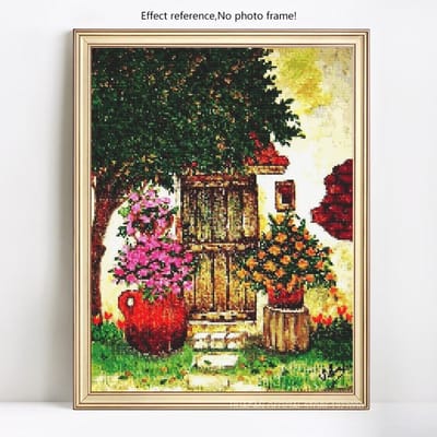 Plein rond diamant broderie vente 5D bricolage diamant peinture paysage photo 20X30 black