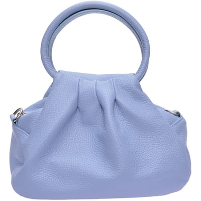 Luisa Vannini Turquoise Rundleer Tas