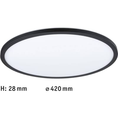LED-paneel 3-Step-Dim Atria Shine Backlight rond 420 mm 22W 2300lm 3000K Zwart dimbaar