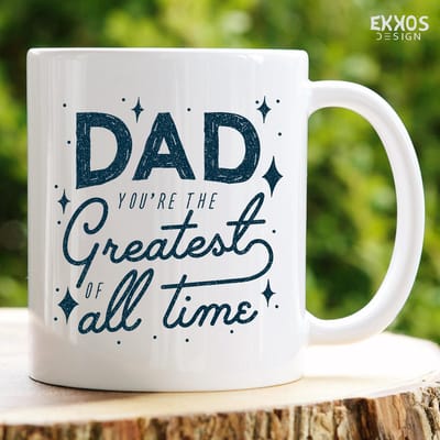 Dad u are the greatest mok | Vaderdag cadeau | Mok met tekst | Grappige mok | Verjaardag cadeau | Cadeau voor man | Cadeau voor vrouw | Cadeau voor haar | Cadeau voor hem | Grappige cadeau | Thee glazen | Valentijn cadeautjes | Koffiekopjes