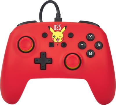 PowerA Bedrade controller voor Nintendo Switch - Lachende Pikachu - Wired Controller - Nintendo Switch