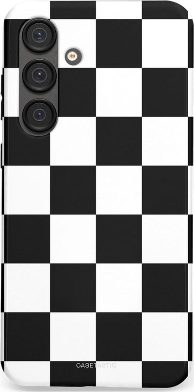 Casetastic Hoesje Geschikt voor Samsung S25 Plus - Stijlvolle Beschermende Duo-layer Case - Schaak
