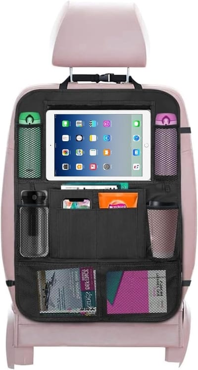 Organiser voor autostoelen, handige opbergoplossing voor kinderen, multifunctionele achterbank organizer, auto-accessoires voor een opgeruimde rit