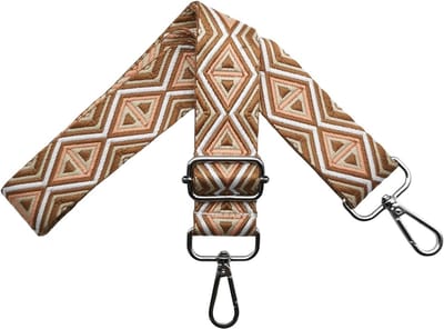 Verstelbare Schouderband voor Tassen, Draagriem voor Handtassen, Bruine Tasriem met Zilveren Karabijnhaak, 3.8 cm Breed, Ideaal voor Vrouwen en Modeaccessoires