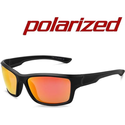 MAXJULI Lunettes de Soleil Athlétiques Pour Hommes Voyage Extérieur Pour Cyclistes Pour Coureurs Pour Conducteurs Monture Noire Lunettes de Soleil Homme UV400 Oculos de sol MJ8014 black