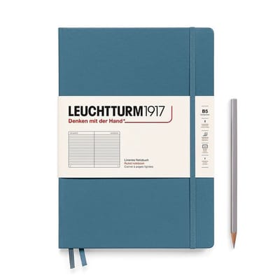 Leuchtturm 1917- Hardcover- B5- 18 x 25.5 cm- Notitieboek - Stone Blue - Lijn